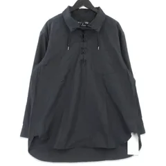 未使用 FACETASM ファセッタズム LACE UP SHIRT MYK-SH-05 長袖シャツ レースアップ  ブラック 黒 3  99000851のサムネイル