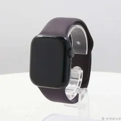 ソフマップ 〔中古品〕 Apple Watch Series 7 GPS 41mm ミッドナイトアルミニウムケース ダークチェリースポーツバンド【262】