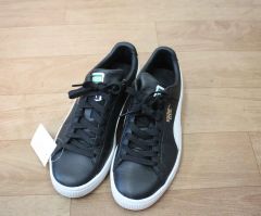 PUMA BASKET ブラック ガムソール スニーカー - メルカリ