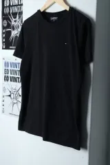 (XL) Tommy Hilfiger トミーヒルフィガー 半袖 Tシャツ キッズ ブラック -133D4