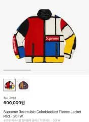 Supreme リバーシブル カラーブロック フリースのサムネイル