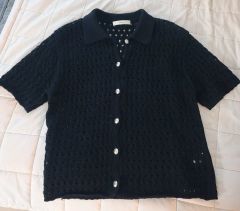 FILIPPO DE LAURENTIIS 半袖ニットポロカーディガン FILIPPO DE LAURENTIIS 半袖ニットポロカーディガン - メルカリ