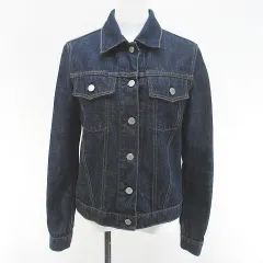 ヘルムートラング HELMUT LANG 745 HD 5205 001 0U ジージャン デニムジャケット 38 紺系 ネイビー インディゴ イタリア製 ボタンのサムネイル
