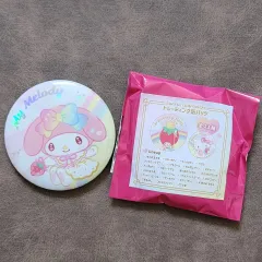 サンリオ いちご新聞 50周年 いちご My Melody(マイメロディ) カフスボタン バッジ バッジ