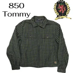 Tommy Hilfiger トミーヒルフィガー ダークグリーン CHECK ブルゾン ジャケット M L