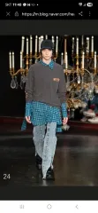 WOOYOUNGMI ウーヨンミ フランネル ブルー CHECK ラフ シャツ 46 出品のサムネイル
