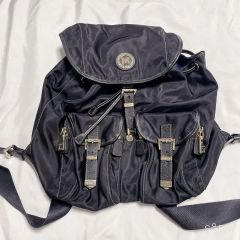 ヴェルサーチ リュック サンバースト ナイロン レザー バックパック