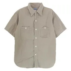 The REAL McCOY'S ザリアルマッコイズ ヘリンボーン 半袖 ワーク シャツ グレー系 15【中古】のサムネイル