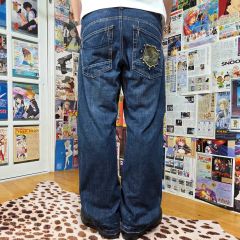 solo jeans スカル刺繍デニム y2k sk8 swag archive - メルカリ