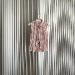 miu miu ストライプ柄 半袖トップス リボン付き - メルカリ