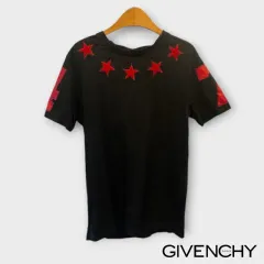 L Givenchy ジバンシィ ブラック ヴィンテージ スターパッチ 半袖Tシャツのサムネイル