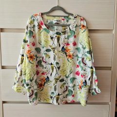 美品】パルティクラール 花柄ブラウス トップス リネン 日本製 - メルカリ