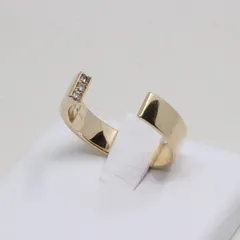 IT9ARMYREYAJ Hirotaka ヒロタカ K10 YG ダイヤモンド D0.03ct リング 2.9g ゴールド アクセサリー ジュエリー レディースのサムネイル