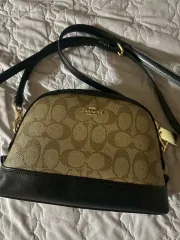 COACH シグネチャー ドーム クロスバック ブラック