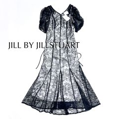 JILLbyJILLSTUART リボン チュール フレア ワンピース ブルー - メルカリ