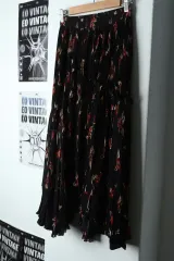 W(XS-S) ブランドヴィンテージ スカート Isabel Marant フラワー-1F5Fのサムネイル