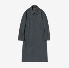 4(M) オーラリー スポンジ ウール ツイル スーティーイング カラー コート トップス チャコール - 25SSのサムネイル