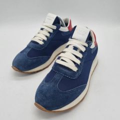 極美品】PRADA プラダ ナイロン スエード スニーカー ネイビー UK8