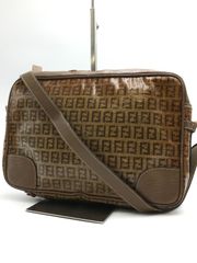 FENDI フェンディ ズッカ柄レザーショルダーバッグ ズッキーノバック