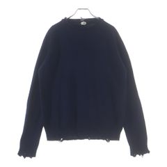 15SS サンローランパリ デストロイ ニット ブラック XS エディスリマン 