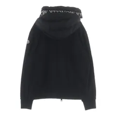 MONCLER (モンクレール) MAGLIA CARDIGAN ダブルフード ジップアップパーカー ブラック D20918422000 08451
