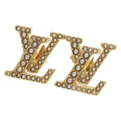 LOUIS VUITTON (ルイヴィトン) LV アイコニック パール ピアス ゴールド M01235のサムネイル