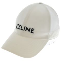 新品】 CELINE ホワイト ベースボールキャップ - メルカリ