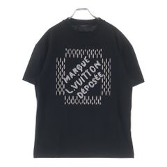 LOUIS VUITTON ロゴ刺繍 Tシャツ 黒 S - メルカリ