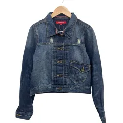 トミーガール tommy girl タグ付き デニムジャケット インディゴ Sサイズのサムネイル