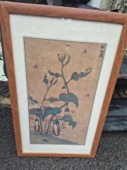 模写　　山下清銘　　色紙油彩画　　タイトル【蜂図】　肉筆　額装品 模写 山下清銘 色紙油彩画 タイトル【蜂図】 肉筆 額装品 - メルカリ