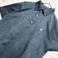 【日本製】Paul Stuart SPORT ゴルフウェア 総柄ペイズリー ポロシャツ 美品のサムネイル