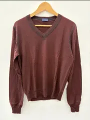 中古 LANVIN メンズ バーガンディ ニット Mのサムネイル