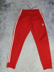 アディダス superstar トラック パンツ レッド m