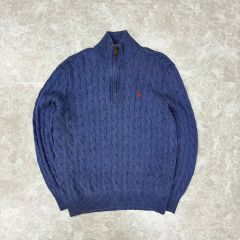 極美品】現行品 ポロラルフローレン クォータージップ ケーブルニット