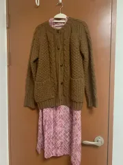 ケーブルニット カーディガン