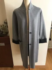 グレー ロング コート