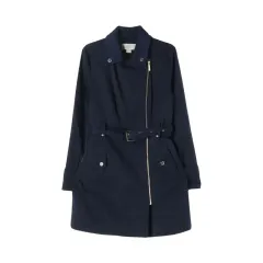 マイケルコース (WOMEN - M) サイドジップアップ ストラップ トレンチ コートのサムネイル