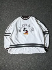 90s ミッキー アンド コー ヴィンテージ リンガー ヴィンテージ スウェットシャツ (105-110)