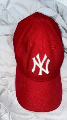 NEW ERA ニューエラ NY 赤色 ベースボールキャップ