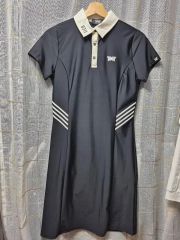 美品】PXG ゴルフ ワンピース ノースリーブ モノトーン レディース