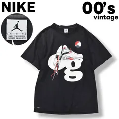 00s ヴィンテージ ナイキ NIKE エア ジョーダン AIR JORDAN 8 バスケットボール シューズ スニーカー ジャンプマン ロゴ プリント Tシャツ M ブラック メンズ