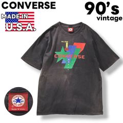 稀少】90s usa製 CONVERSE バスケTシャツ 霜降りグレー L - メルカリ