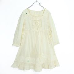 ピンクハウス　天日干しローンチュニック　豪華な苺レース　ピコフリル　美品【P71 ピンクハウス☆可憐なレース＆刺繍♪ピコフリル 綿ローン ミニ