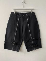 GRANCY レイヤードデザインハーフスラックス ブラック L - メルカリ