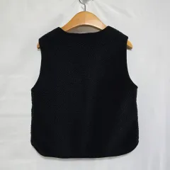ZARA ブラック フリース ベスト キッズ 4-5歳 10 27