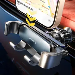 【2025最新進化クリップ&最強の安定】AINOPE スマホホルダー 車 車載ホルダー 重力式 エアコン吹き出し口 片手操作 車 スマホスタンド 回転可能 自由調節 手帳型ケース 車用 スタンド カー用品 バレンタイン ギフト iPhone 17 16 1 1