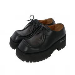 マルニ MARNI 21AW レースアップ レザーシューズ ローファー 厚底 37 黒 ブラック ALMS005706のサムネイル