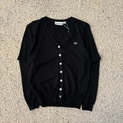 あ*様 LACOSTE ラコステ カーディガン 丸首ラメニットカーディガン