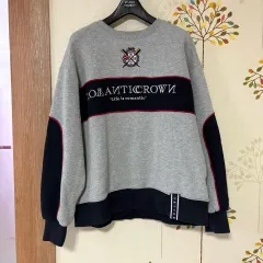 ROMANTIC CROWN ロマンティッククラウン スウェット Tシャツ (グレー/ネイビー)のサムネイル