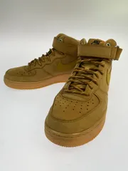 【中古品】 NIKE ナイキ AIR FORCE 1 MID FLAX DJ9158-200エアフォース1 ミッド フラックス スニーカー メンズ シューズ 靴 【160-260505-em-07-min】